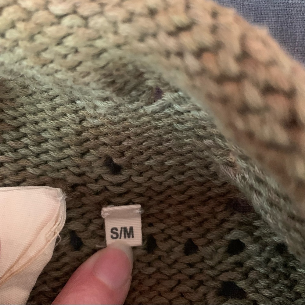 Moss Windowpane Sweater - Picture 3 of 7